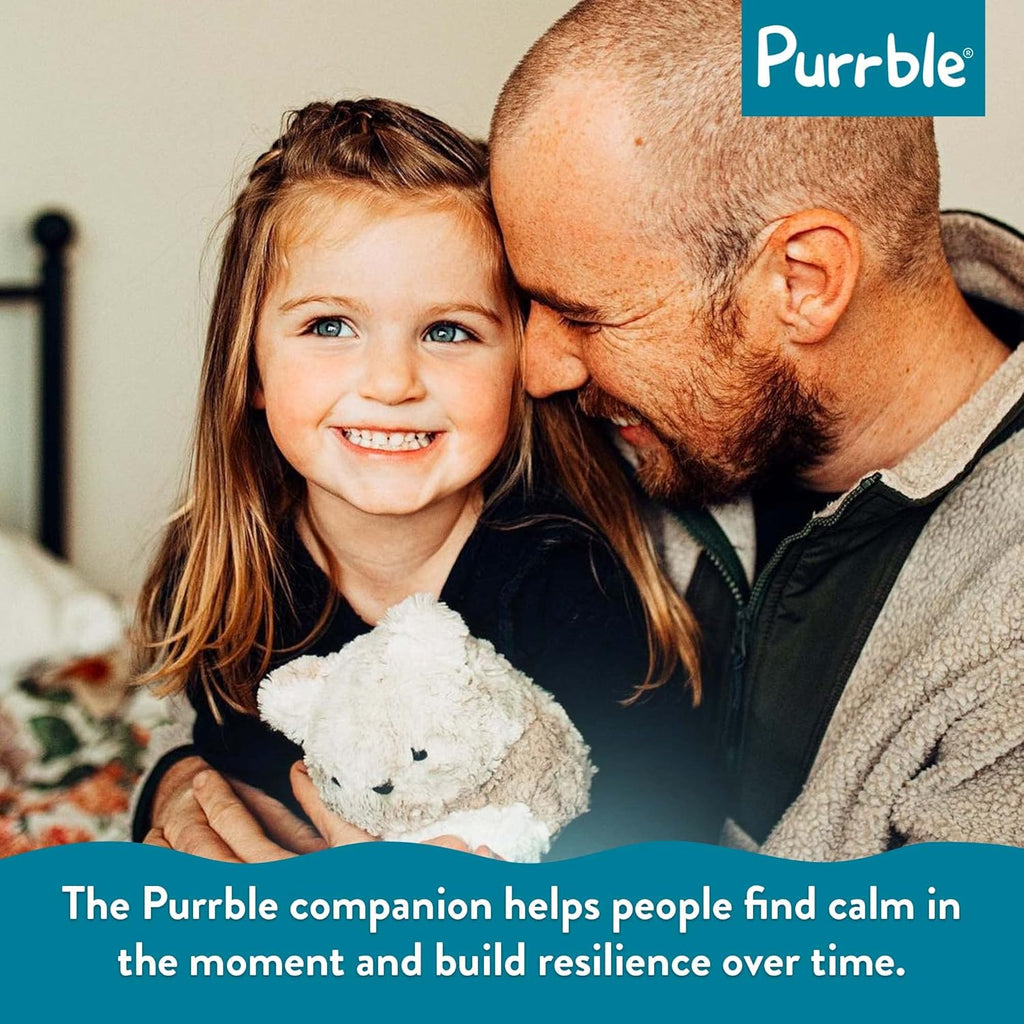 Calming Toy Companion with Dynamic Heartbeat and Soothing Purr Plush H4134