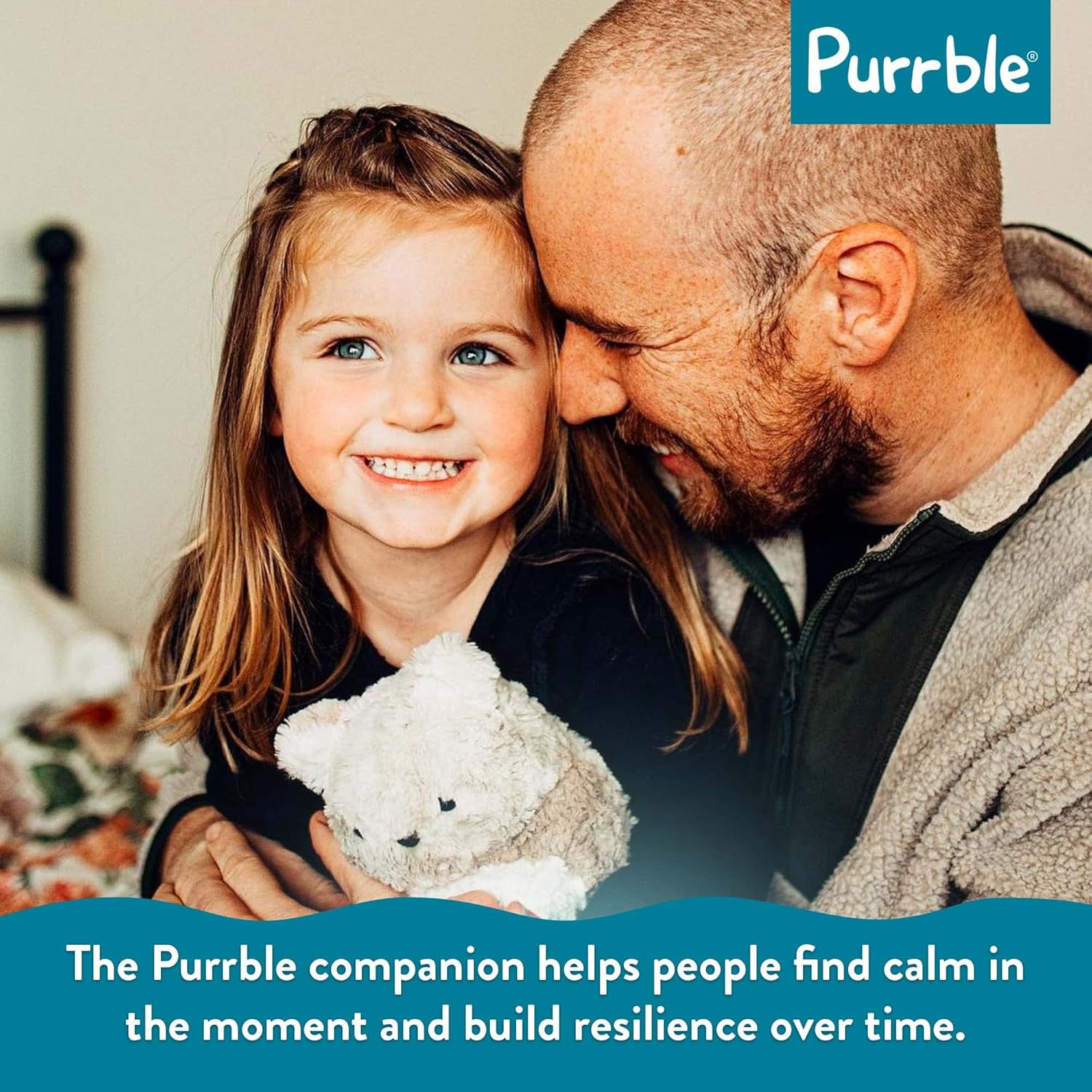 Calming Toy Companion with Dynamic Heartbeat and Soothing Purr Plush H4134