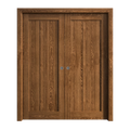 Solid Wood Interior Double Pocket Doors O1005
