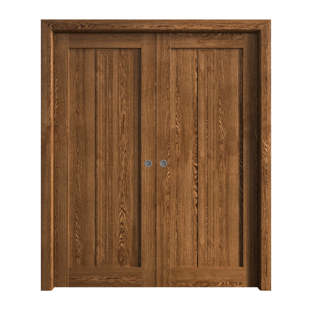 Solid Wood Interior Double Pocket Doors O1005