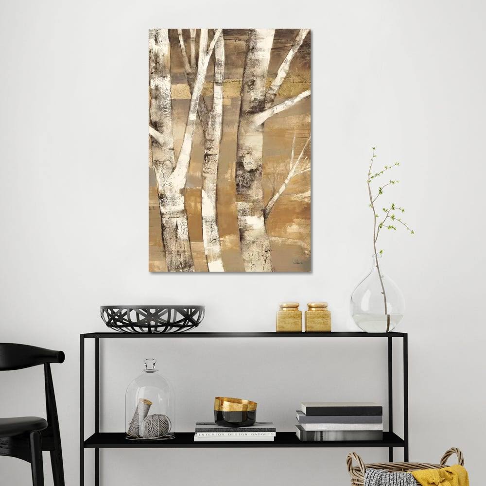Wandering Through The Birches II Print on Canvas Art O312529