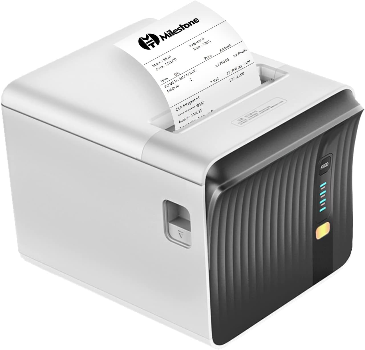 Desktop Thermal Receipt Printer with Auto Cutter, Ethernet USB LAN COM Port X5210