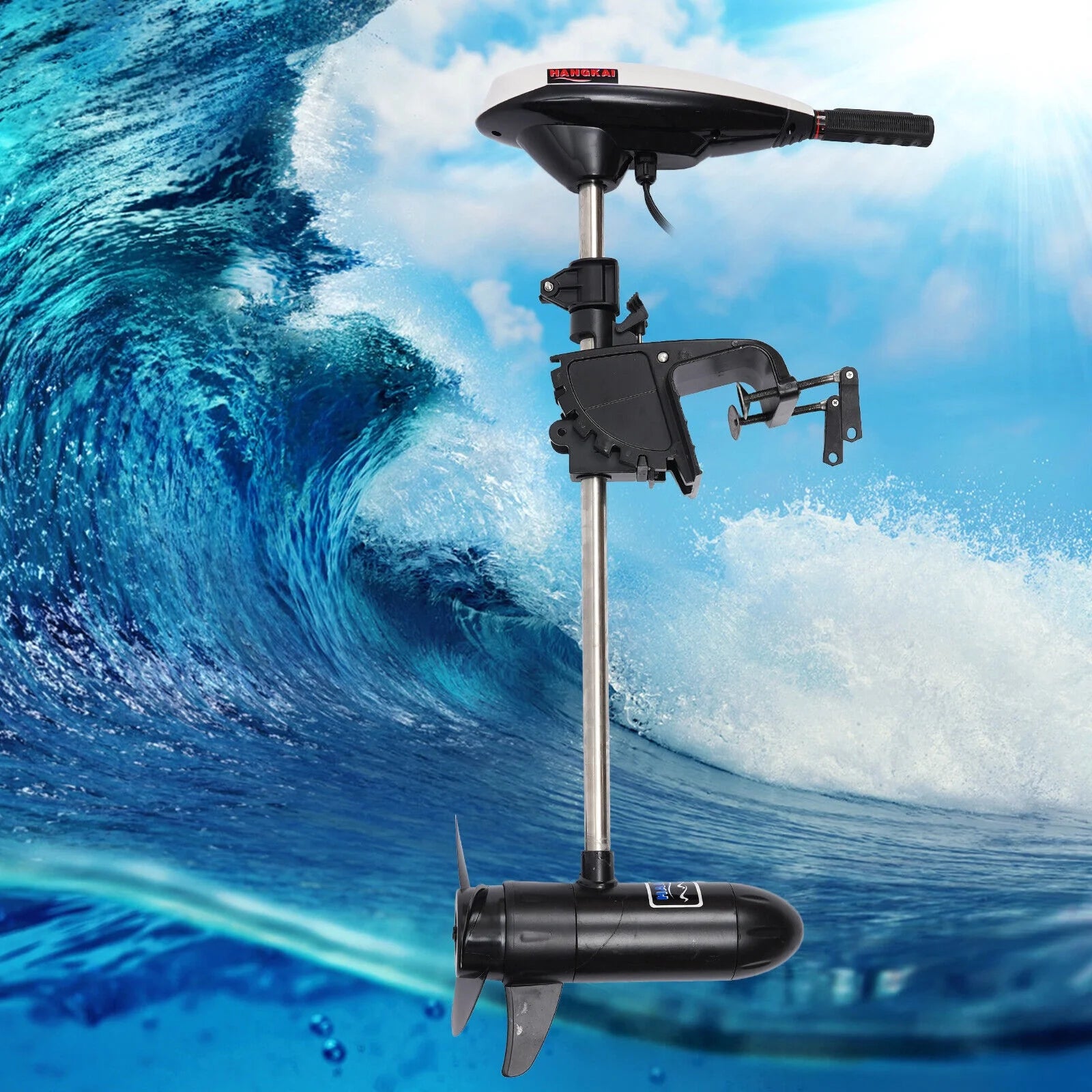 12V 45LBS Thrust Electric Outboard Trolling Motor Boat Engine A697167