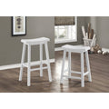 White Two Piece Barstool Set of 2 F7887