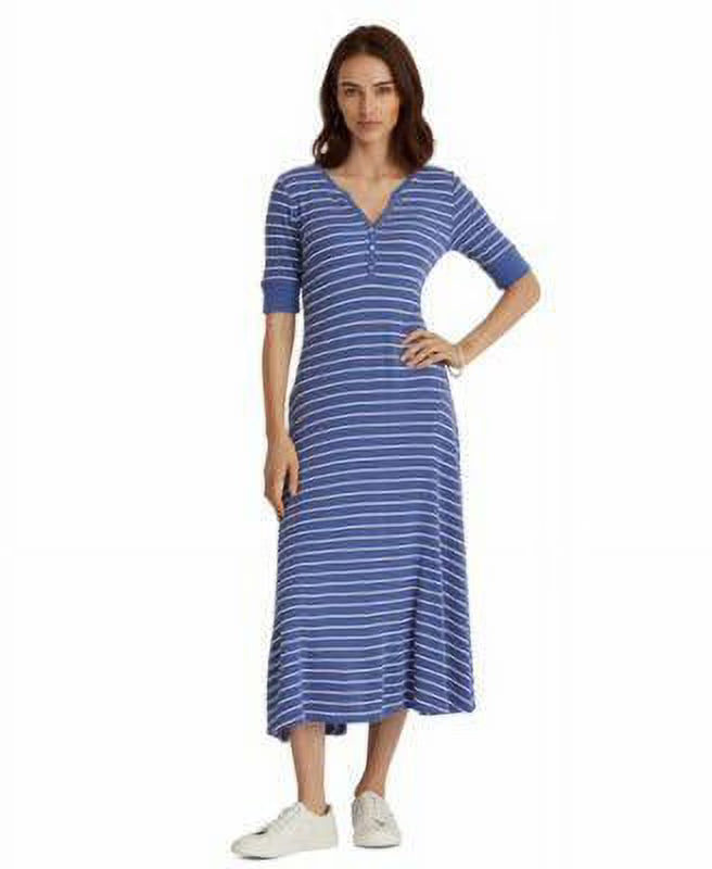 Striped Henley Dress Size Small Y32017