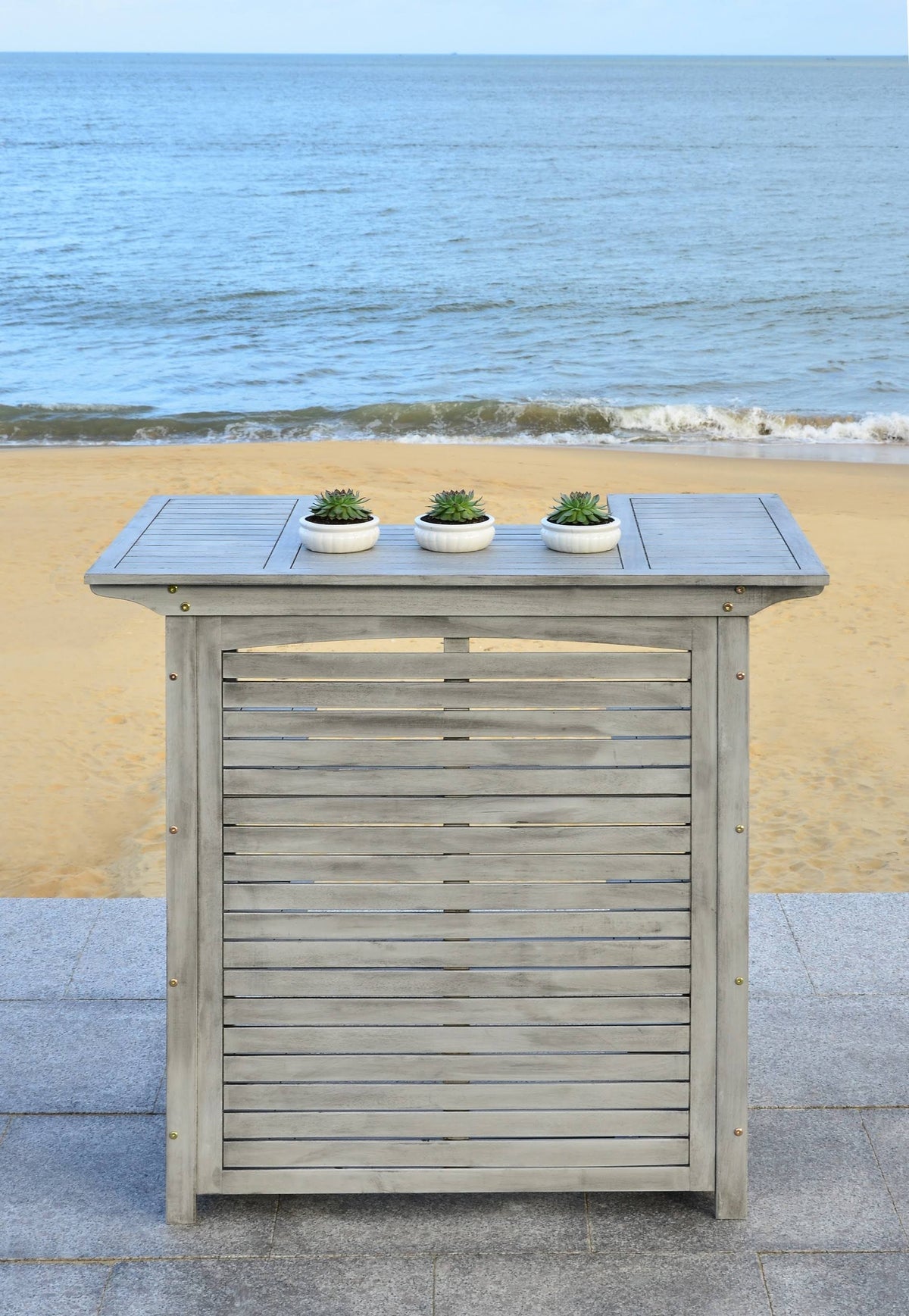 Grey Wash Bar Table H339
