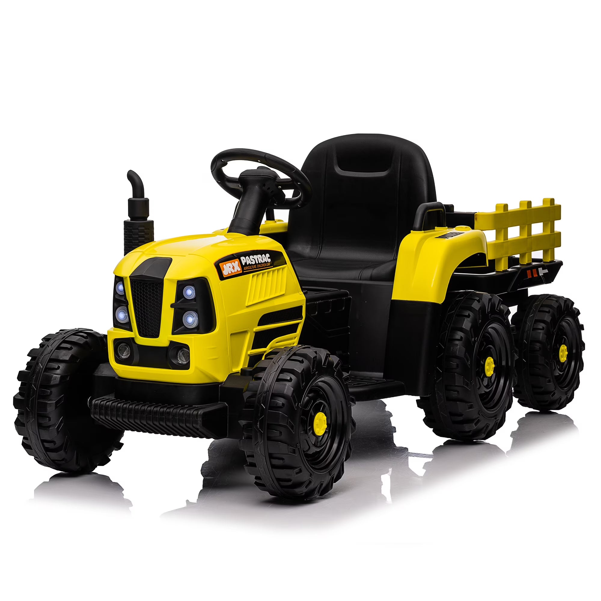 12V Ride-On Tractor with Trailer with Remote Control C17606