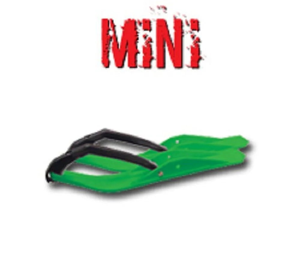 Red Snowmobile Skis with Black Loops N103985