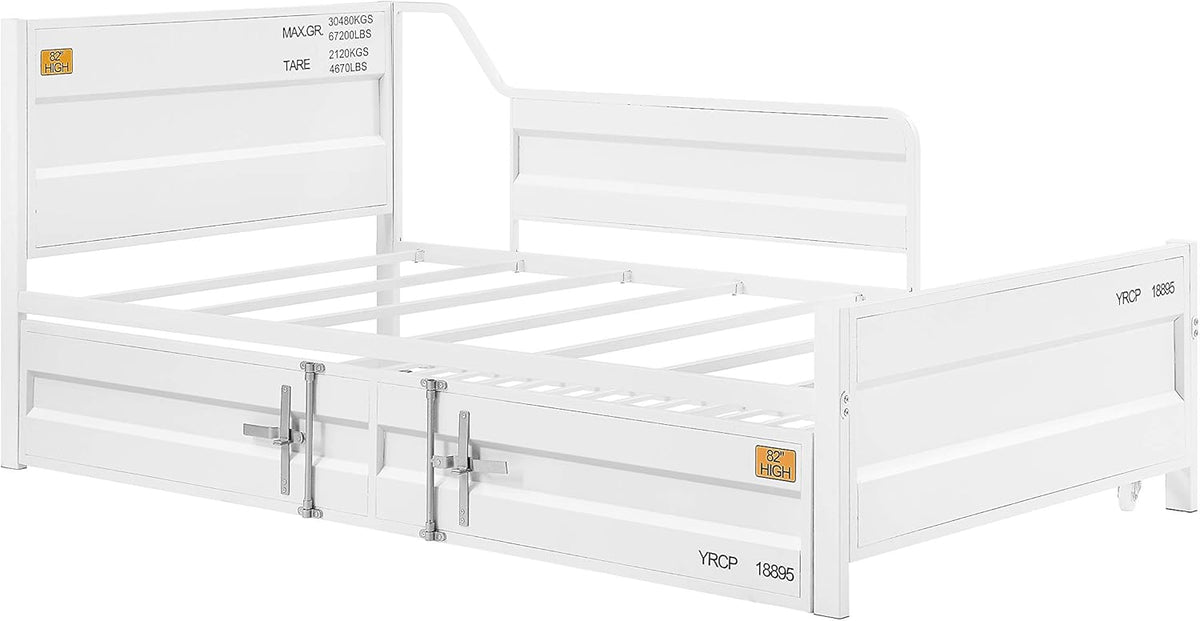 White Twin Size Daybed & Trundle U7407