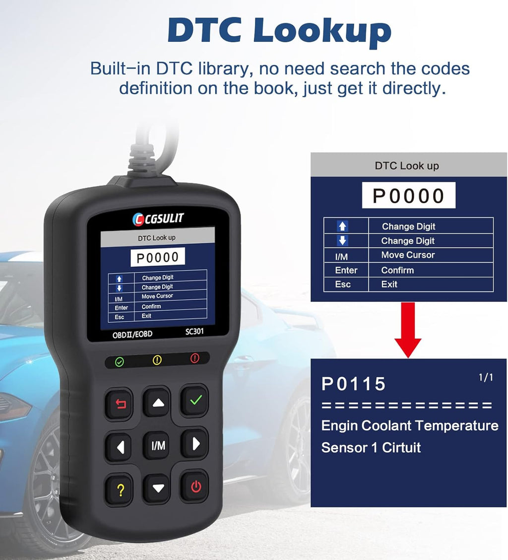 OBD2 Scanner Check Engine Light Diagnostic Scan Tool Black Pack of 2 O471957