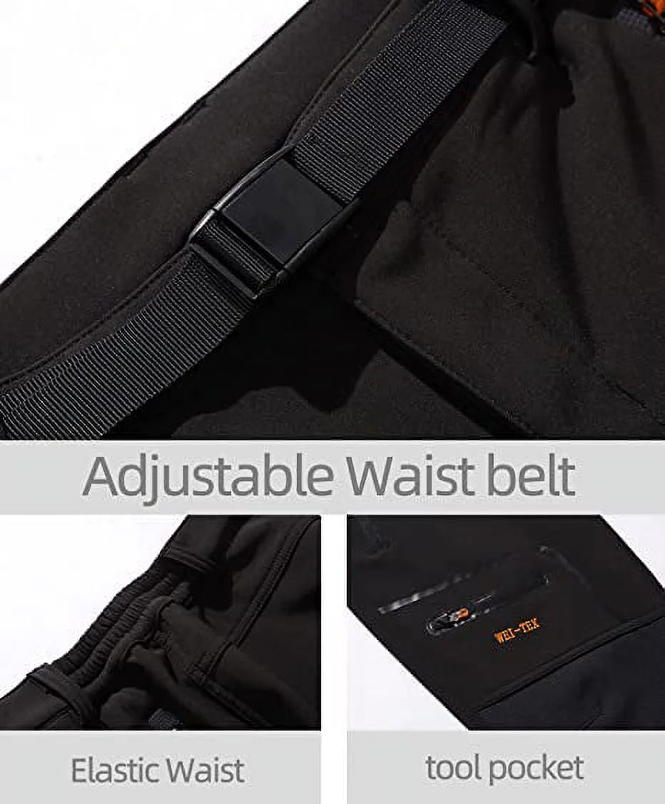 Waterproof Windproof Fleece Cargo Ski Hiking Pants W958087