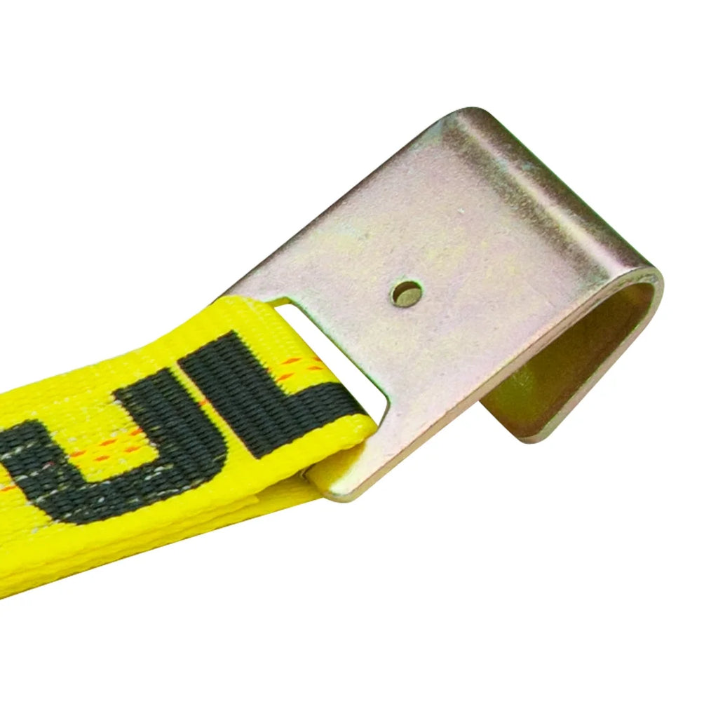 Car Tie Down 4 Pack Flat Hooks Classic Yellow 3300 Lbs SWL J14450