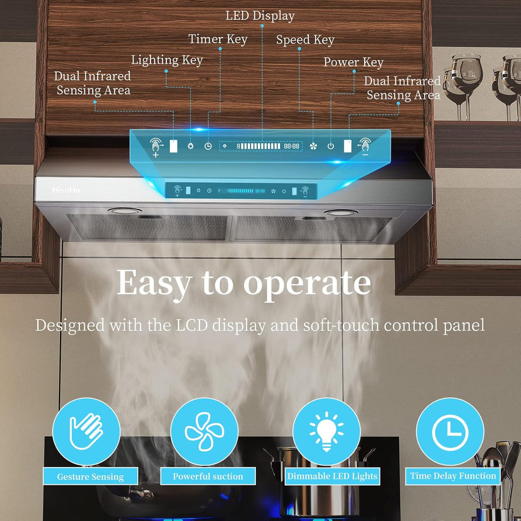 Stainless Steel Under Cabinet Range Hood with 900-CFM M599823