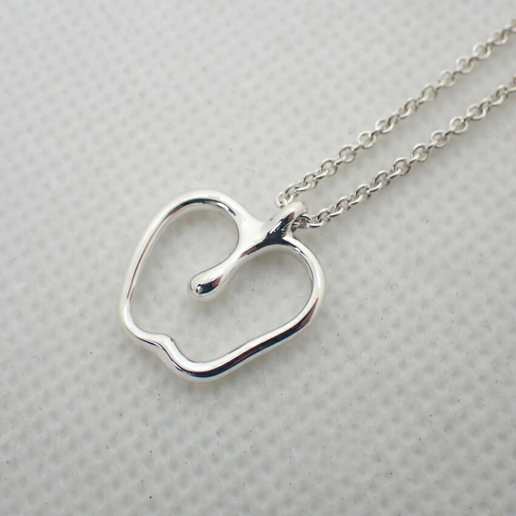 925 Apple Pendant Necklace W20043