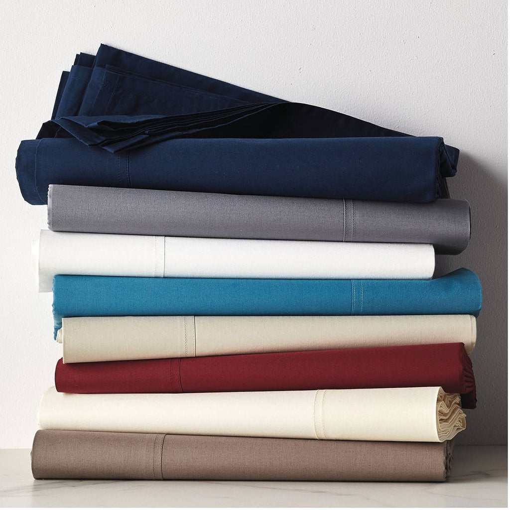 Oversized Queen Supima Cotton Percale Flat Sheet N9285