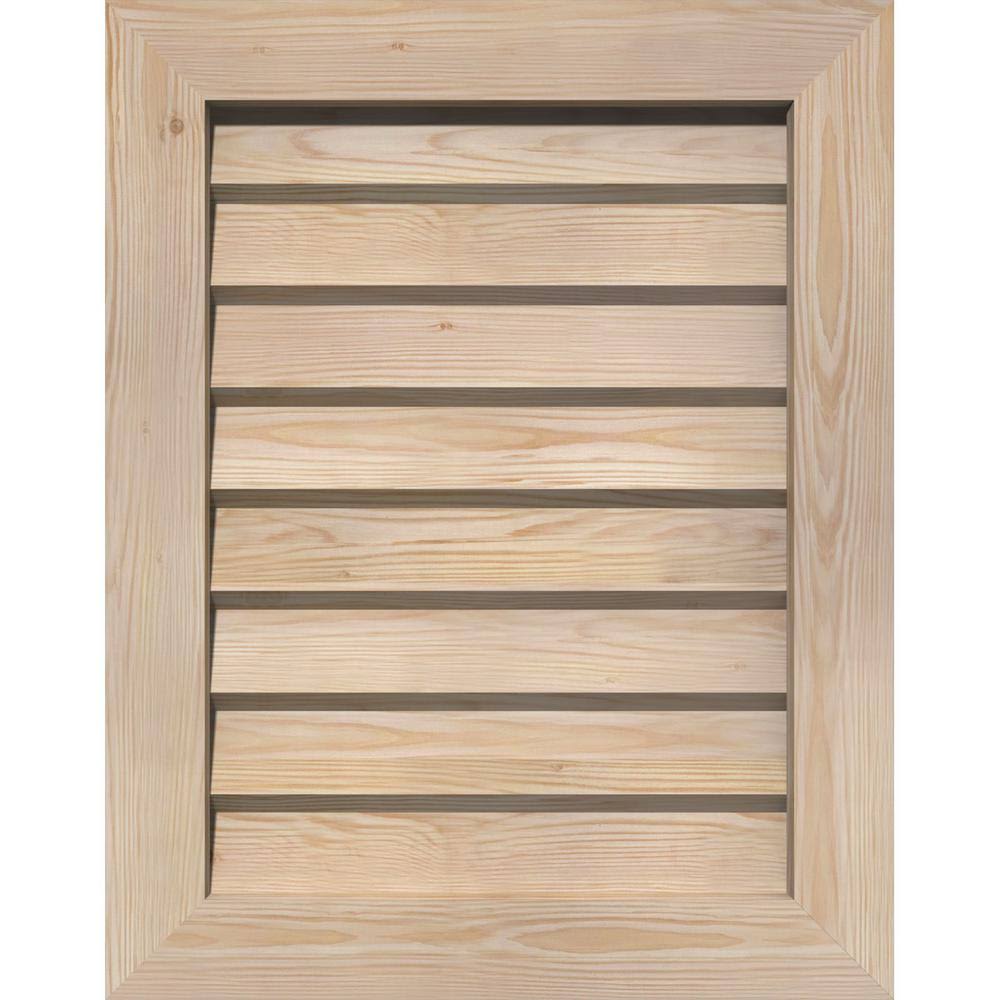 Unfinished Non-Functional Vertical Gable Vent E526167
