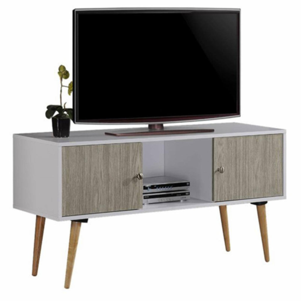 White/Grey Retro Entertainment Unit L595
