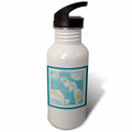 WW II Japanese Map Of The Hawaiian Islands Sports Water Bottle E8502