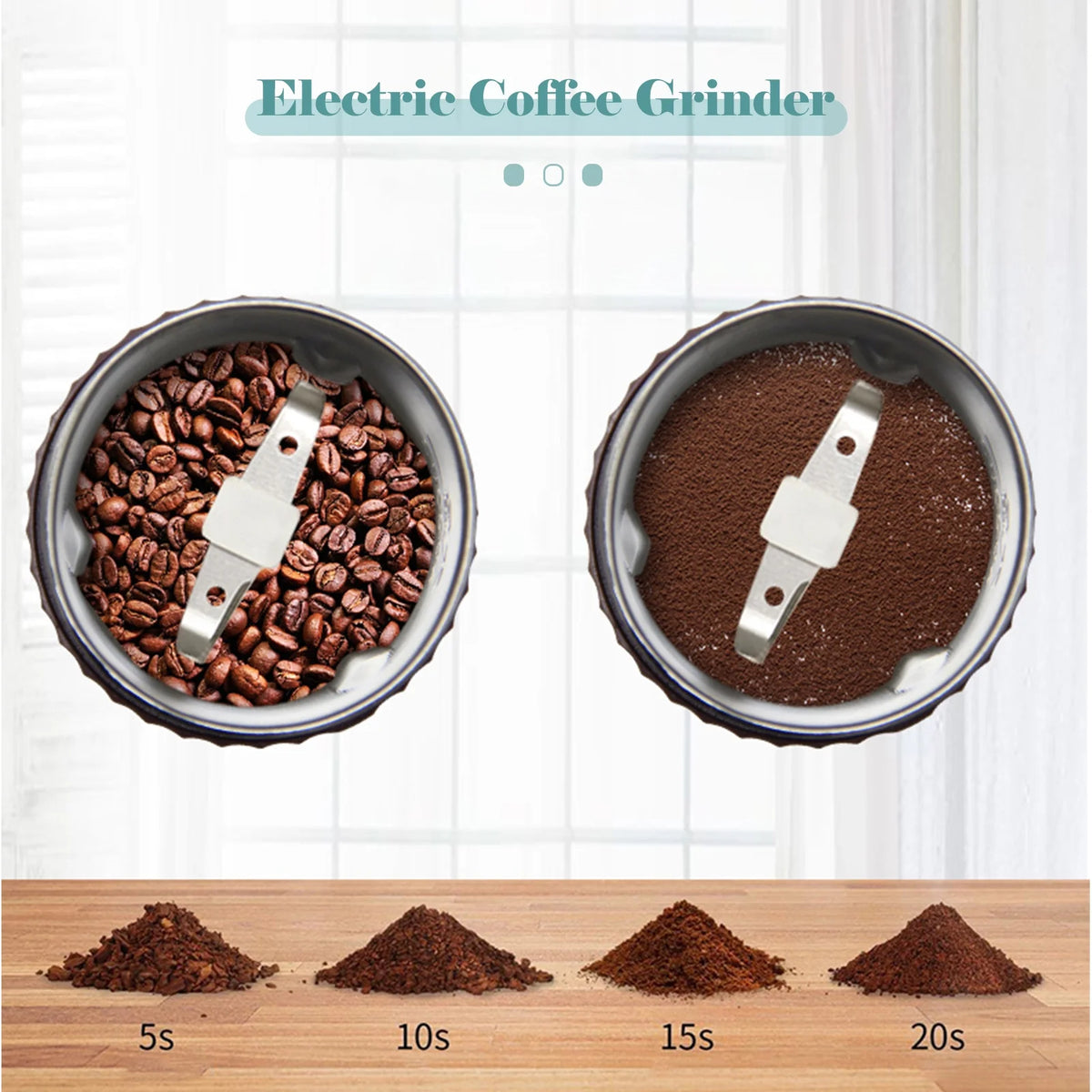 Electric Coffee Grinder Stainless Steel 200W Z4621