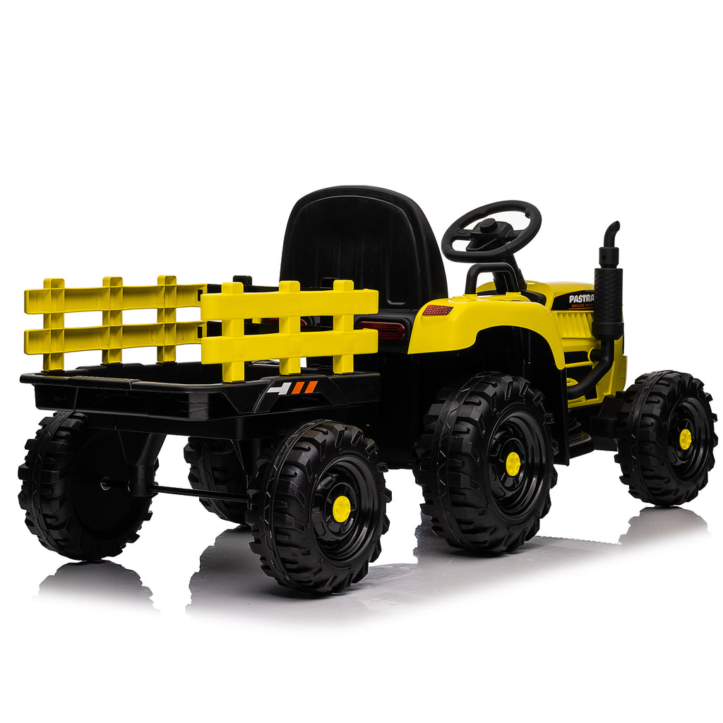 12V Ride-On Tractor with Trailer with Remote Control C17606