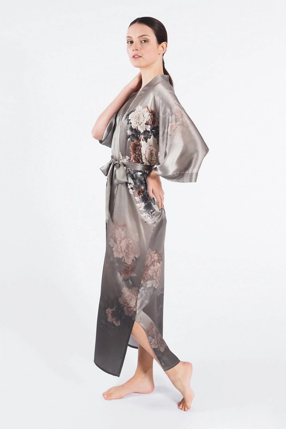 Silk Kimono Robe U9936