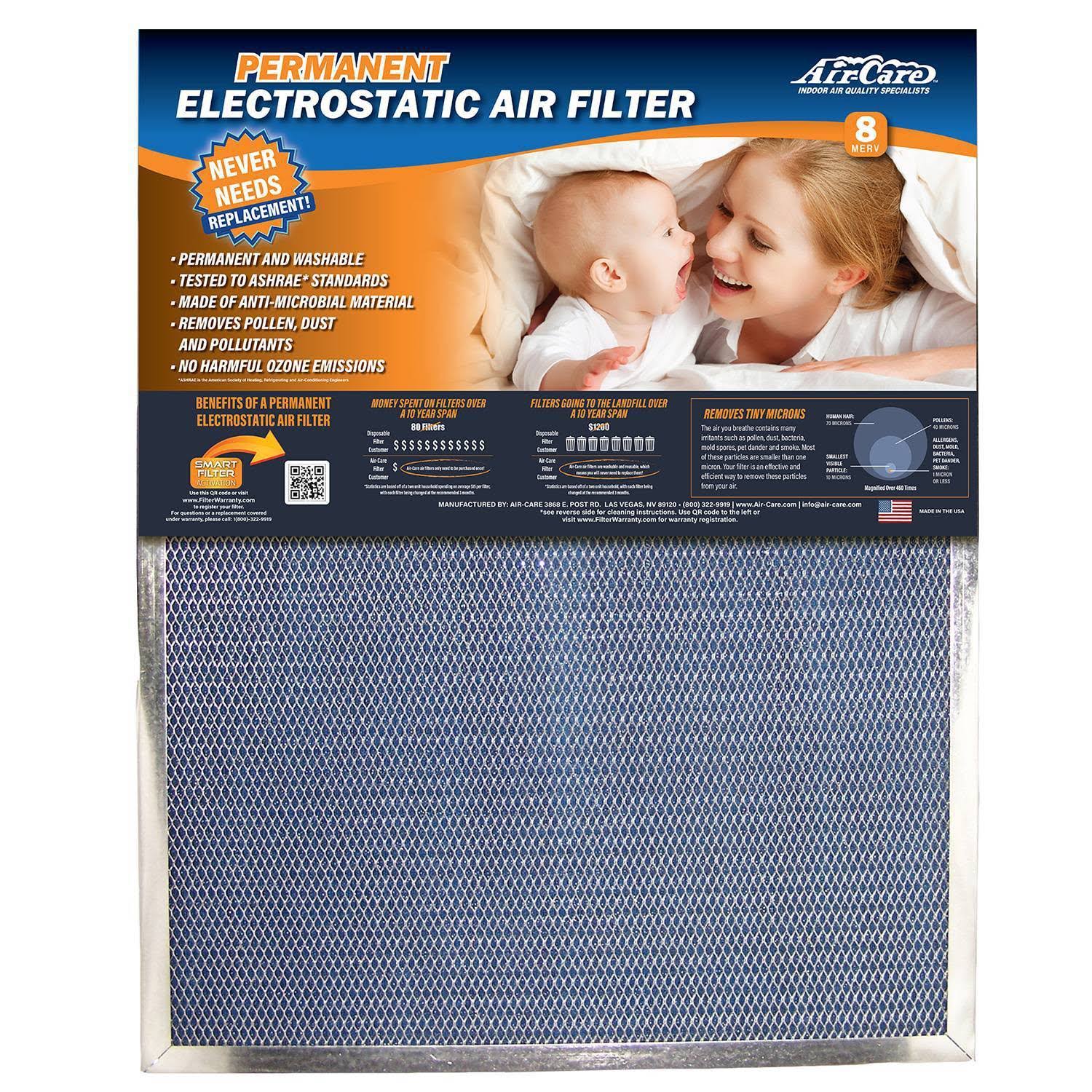 20x22x24x22x1x22 Electrostatic Air Filter V25207