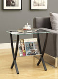 Bentwood Magazine Table with Tempered Glass K752879