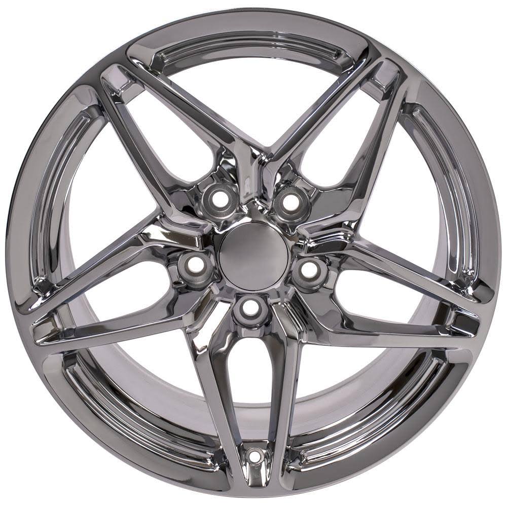 Chrome 17x9.5 Corvette Rim O566
