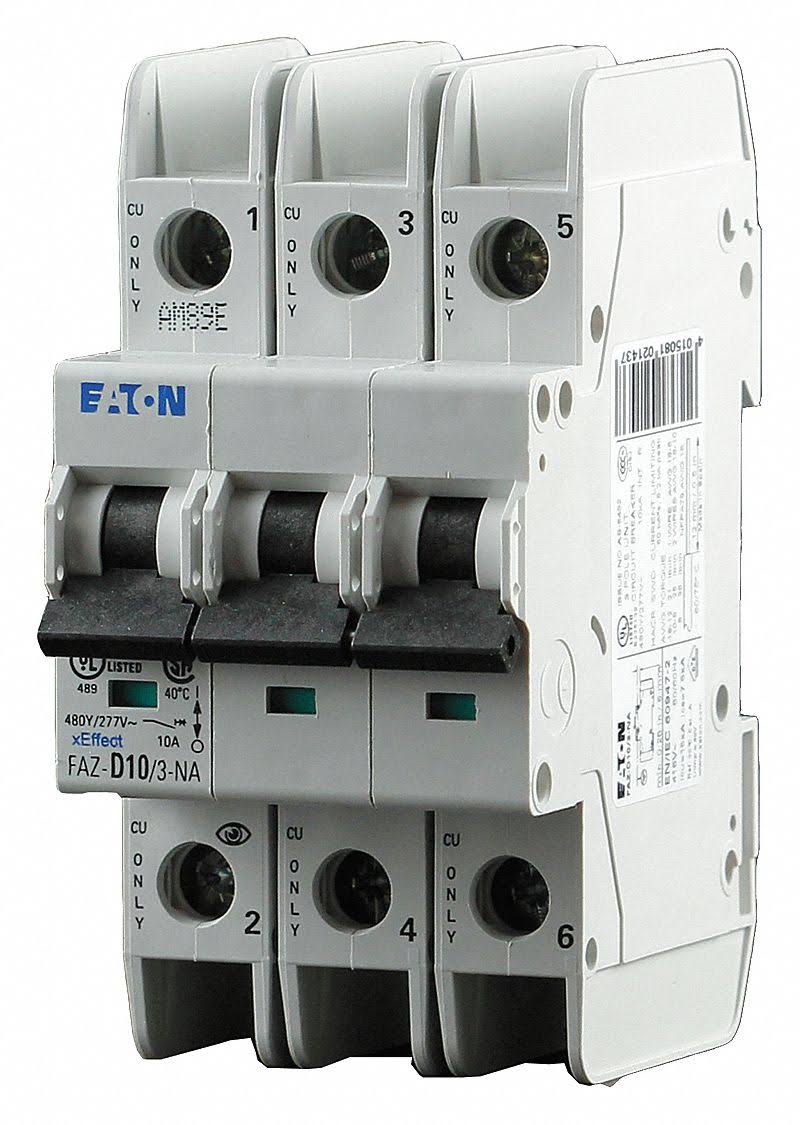 3P Miniature Circuit Breaker 6A 277/480VAC J36059