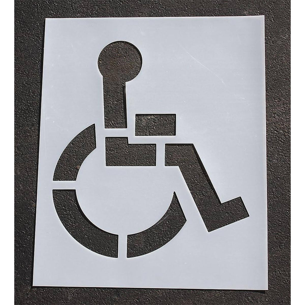 Pavement Stencil, 21 In, Handicap U376