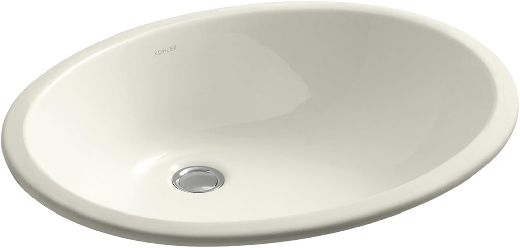 Biscuit Undercounter Bathroom Sink G1543