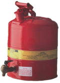 Red Steel Safety Cans for Laboratories X838534