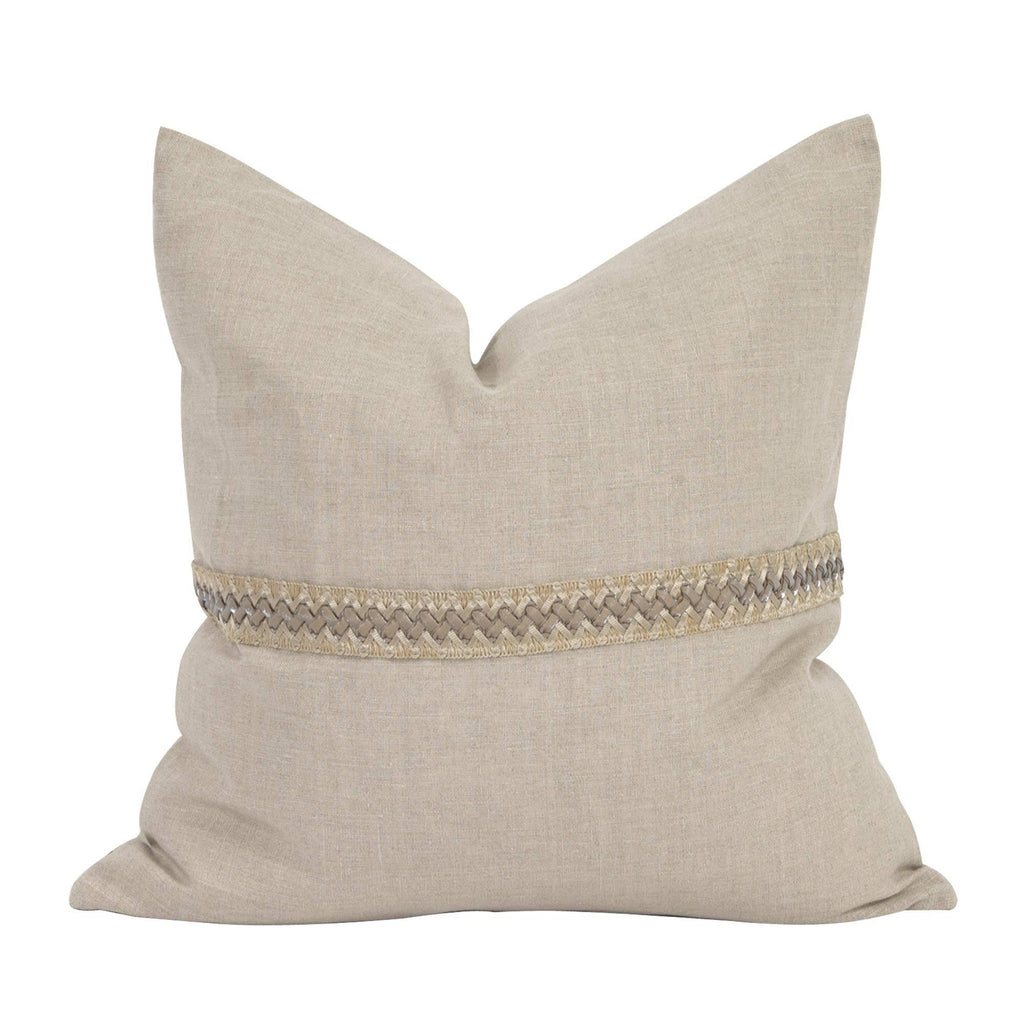 Prairie Linen with Deco Trim - Down Insert K16058