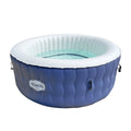Navy Blue Inflatable Hot Tub 4 Person with 108 Air Jets V1266
