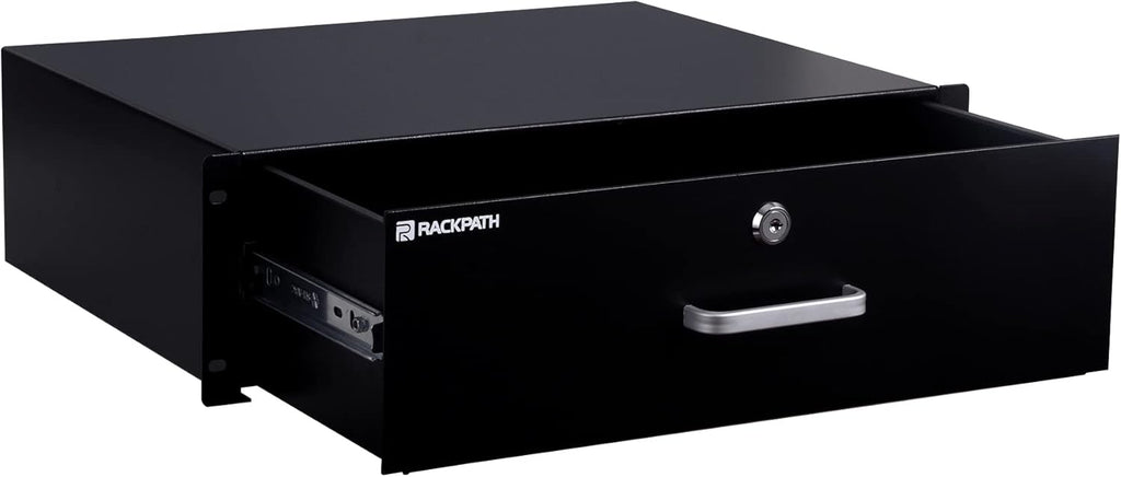 3U Rack Mount Drawer with Lock and Key, Pack of 2 U349