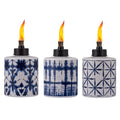 3-Pack 5.75" Glass Table Torch F81558