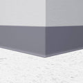 Steel Gray Rubber Cove Molding 4x22 x 120& Roll / Straight (Toeless) B409668