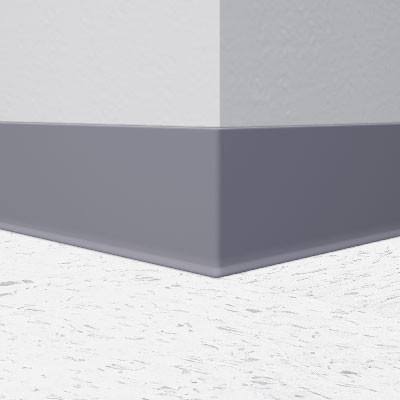 Steel Gray Rubber Cove Molding 4x22 x 120& Roll / Straight (Toeless) B409668