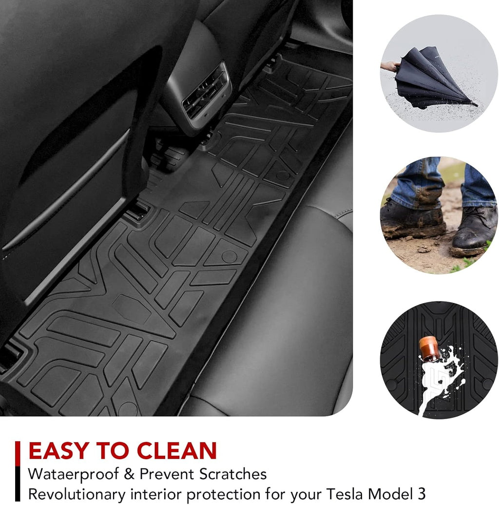 TPE All-Weather Floor Mat Set for Model 3 2021 2022 C285062