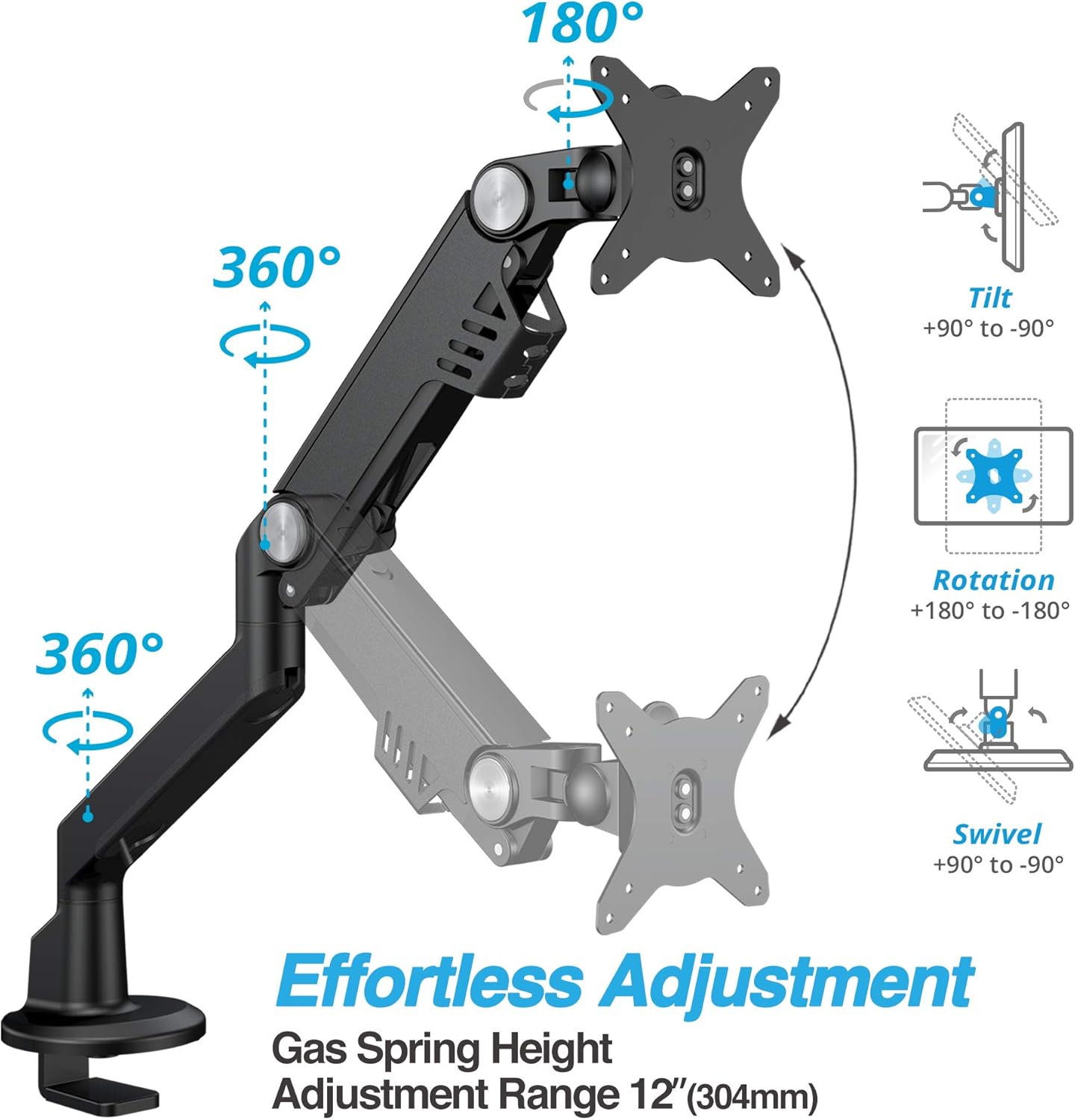 Single Monitor Arm Desk Mount D560