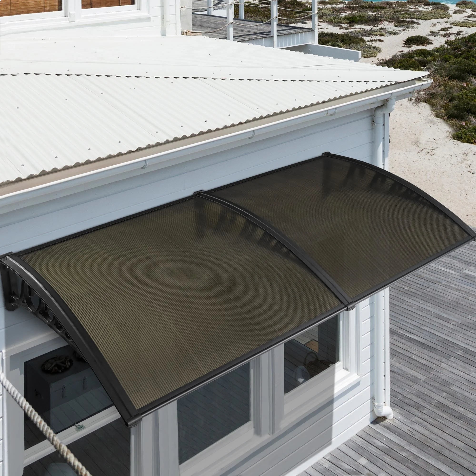Transparent UV Protected Awning Kit, 2x PC Sheets A1619