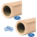 Beige Seamless Background Paper, 2 Pack, 86x22, with Microfiber Cleaning Cloth T96703