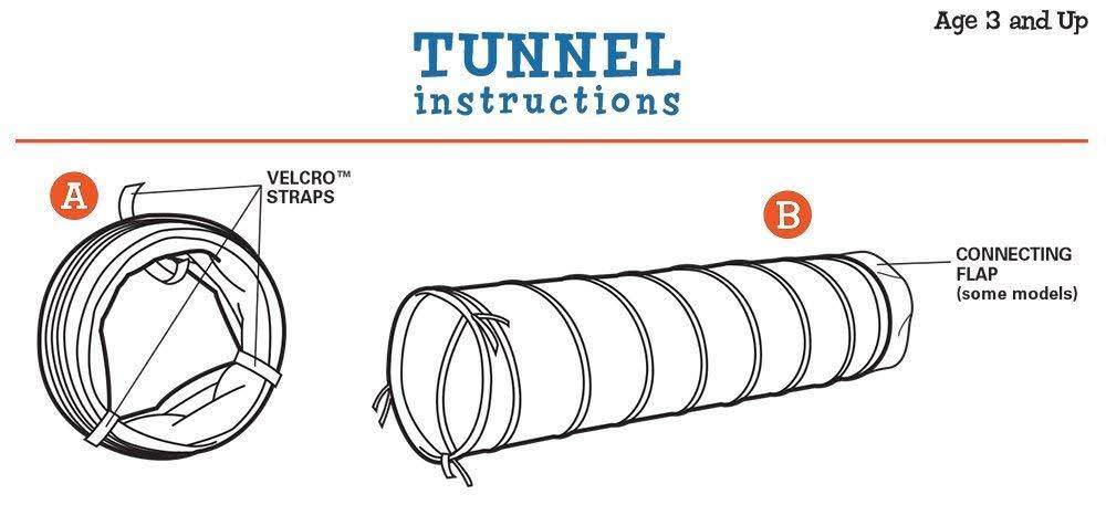 Red See Thru 9' Tunnel T5523