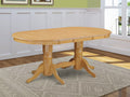 Oval Wood Dining Table in Oak Z407