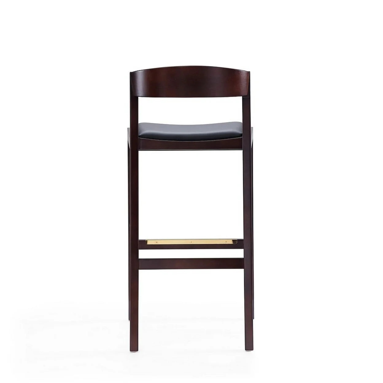 Black Faux Leather Barstool S8140