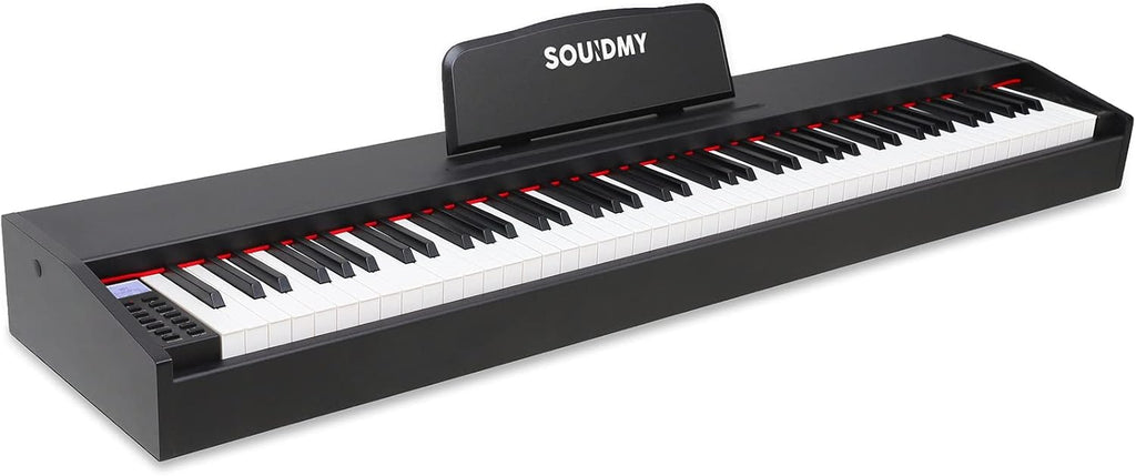 88-Key Semi-Weighted Digital Piano Keyboard with Sustain Pedal and Carry Bag X958