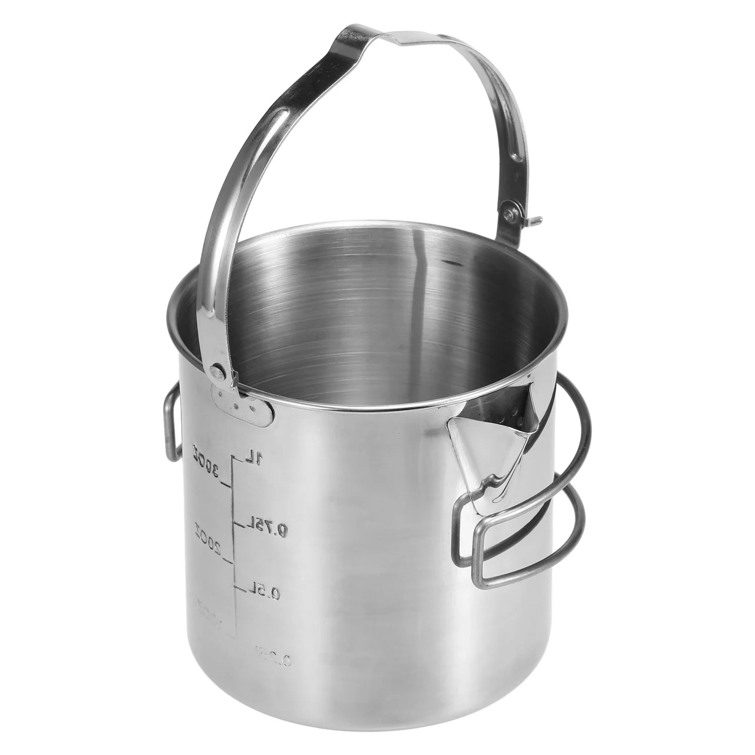 1L Stainless Steel Cooking Kettle with Foldable Handle E18560