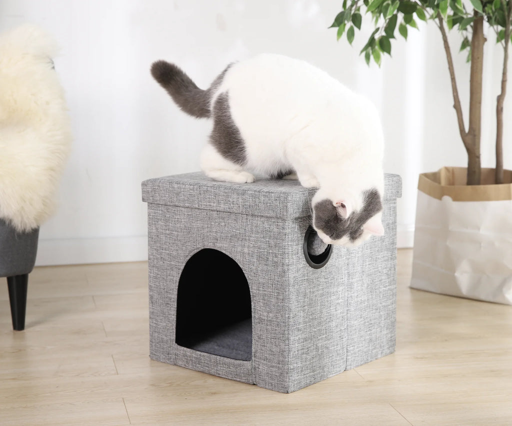 Gray 15" Cat Cube Condo X164915
