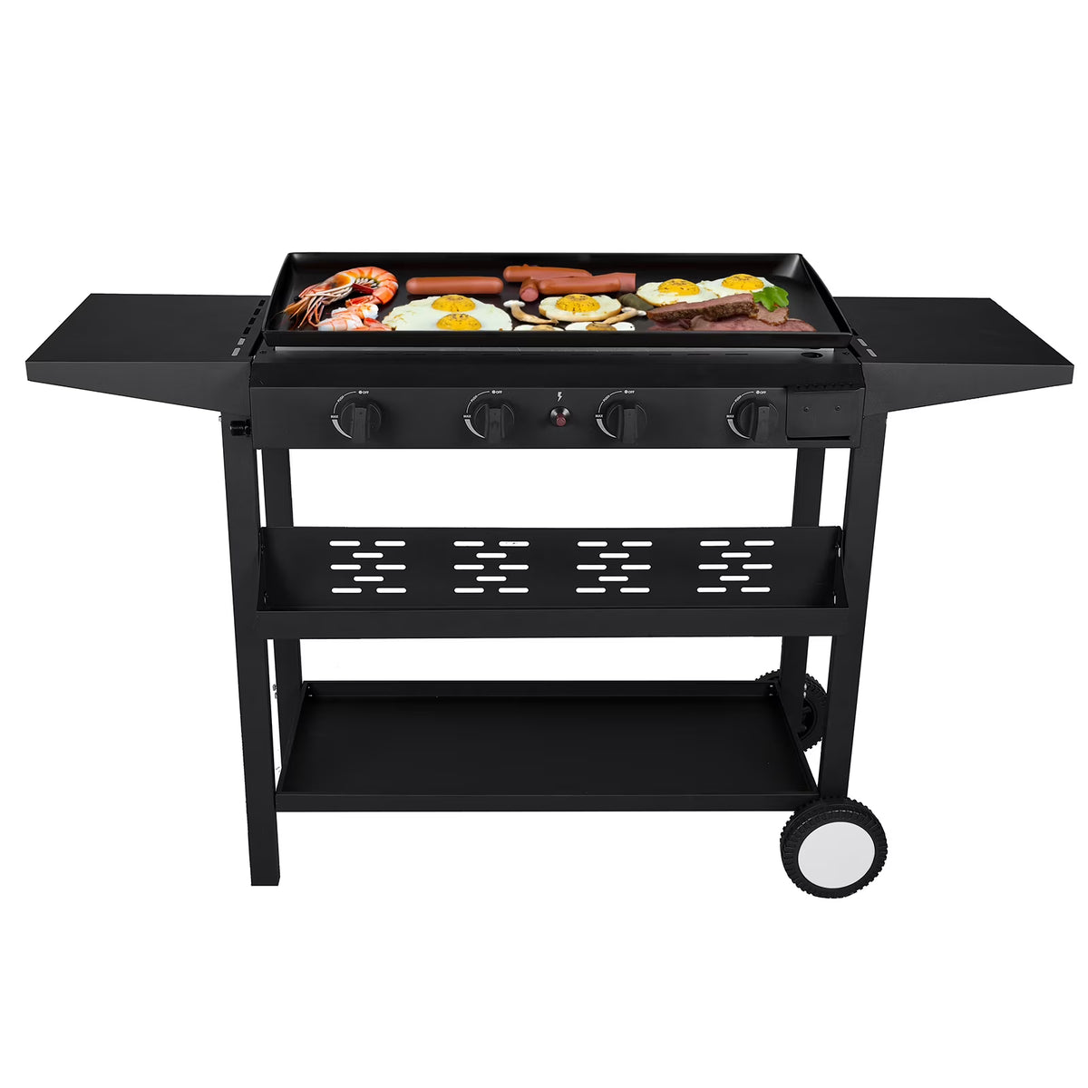 4-Burner Propane Gas BBQ Grill Cooking Station S574