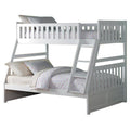 White Twin Over Full Wood Bunk Bed H74575